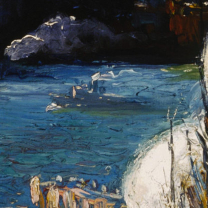 Le Palizzate George Wesley Bellows gwb69 quadro stampato su tela