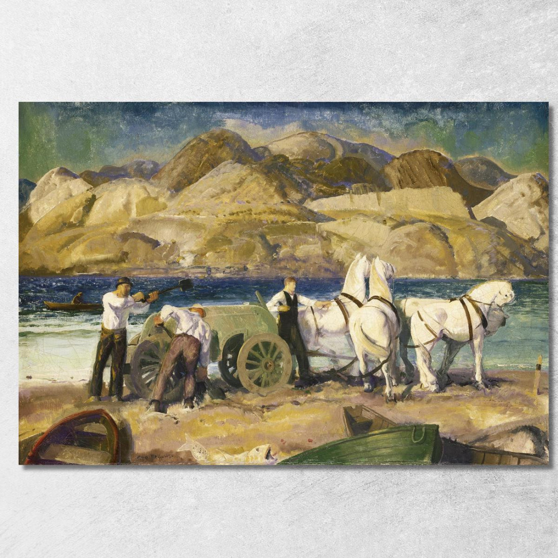 Il Carrello Della Sabbia George Wesley Bellows gwb71 quadro stampato su tela Il Carrello Della Sabbia George Wesley Bellows gwb71 quadro stampato su tela