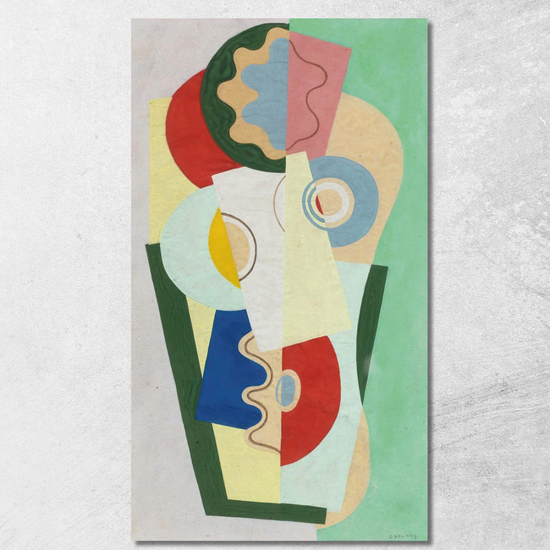 Mazzo Di Fiori Georges Valmier gvl1 quadro stampato su tela Mazzo Di Fiori Georges Valmier gvl1 quadro stampato su tela