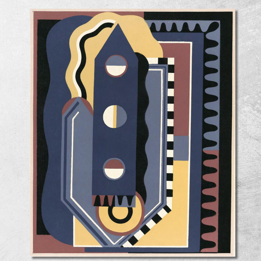 Collezione Decori E Colori Pl.04 Georges Valmier gvl5 quadro stampato su tela Collezione Decori E Colori Pl.04 Georges Valmier gvl5 quadro stampato su tela
