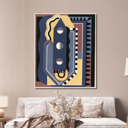 Collezione Decori E Colori Pl.04 Georges Valmier gvl5 quadro stampato su tela