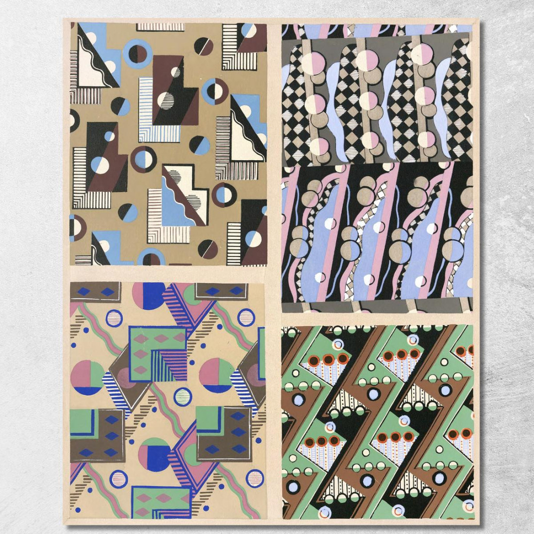 Collezione Decori E Colori Pl.05 Georges Valmier gvl6 quadro stampato su tela Collezione Decori E Colori Pl.05 Georges Valmier gvl6 quadro stampato su tela