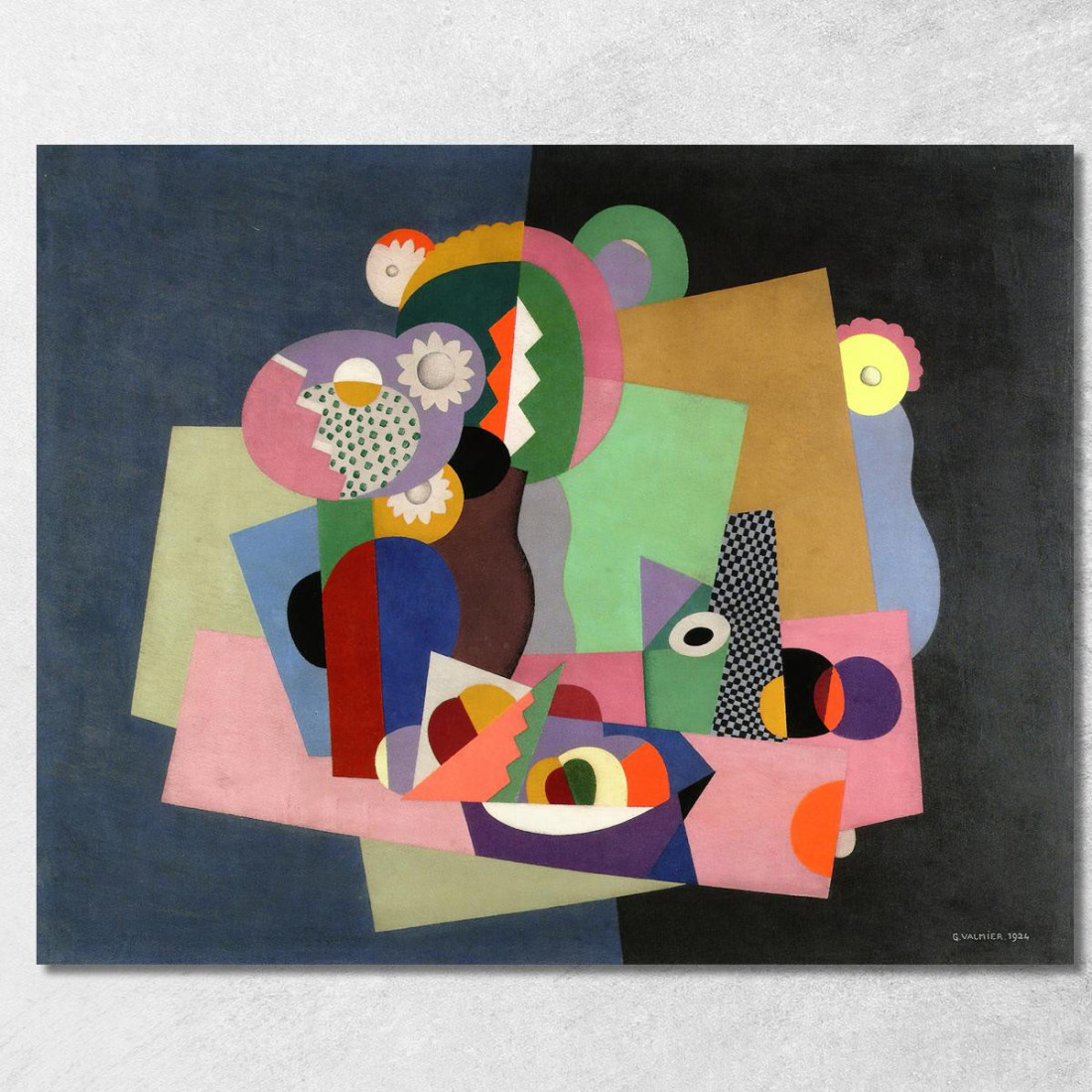 Fiori E Frutta Georges Valmier gvl35 quadro stampato su tela Fiori E Frutta Georges Valmier gvl35 quadro stampato su tela