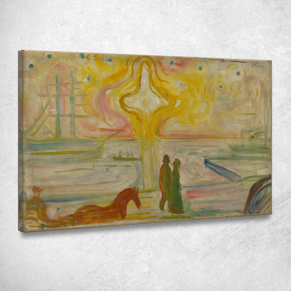 Alba Nel Porto Edvard Munch em306 quadro stampato su tela Alba Nel Porto Edvard Munch em306 quadro stampato su tela