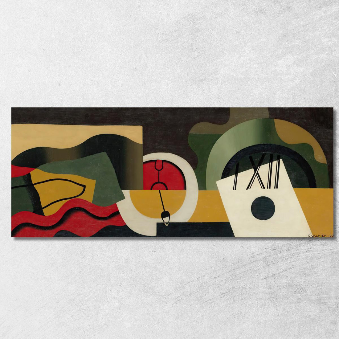 Tempo Georges Valmier gvl46 quadro stampato su tela Tempo Georges Valmier gvl46 quadro stampato su tela