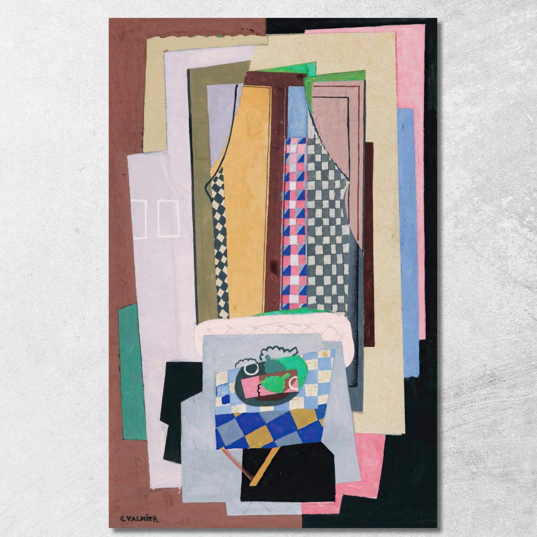 Natura Morta Davanti Alla Finestra 2 Georges Valmier gvl54 quadro stampato su tela Natura Morta Davanti Alla Finestra 2 Georges Valmier gvl54 quadro stampato su tela