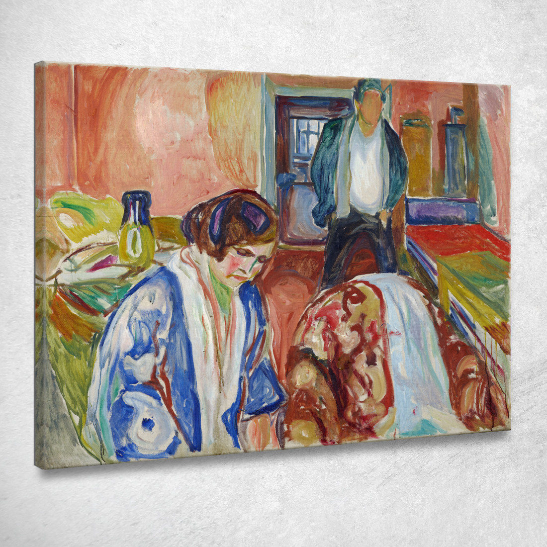 L'Artista E Il Suo Modello Edvard Munch em309 quadro stampato su tela L'Artista E Il Suo Modello Edvard Munch em309 quadro stampato su tela