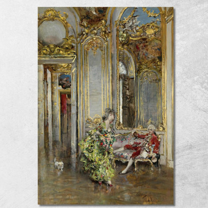 Un Amico Del Marchese Giovanni Boldini gbd3 quadro stampato su tela