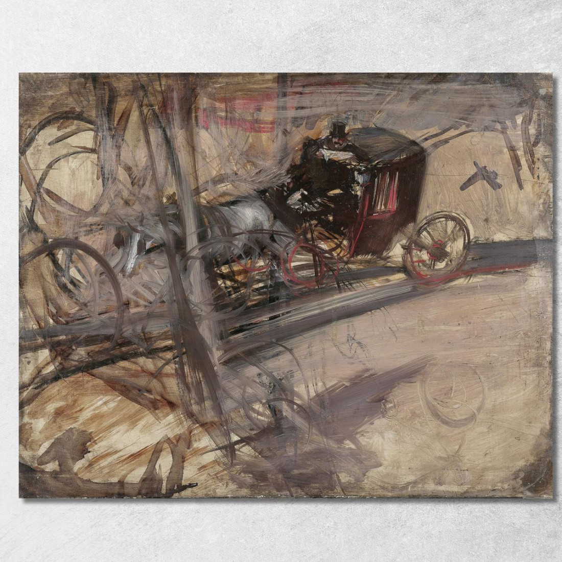 Il Cocchiere Giovanni Boldini gbd16 quadro stampato su tela Il Cocchiere Giovanni Boldini gbd16 quadro stampato su tela
