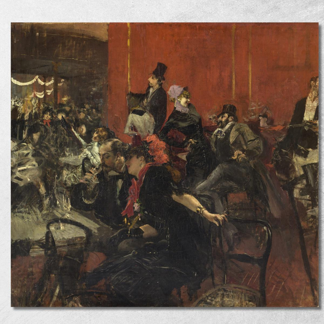 Scena Di Festa Giovanni Boldini gbd21 quadro stampato su tela