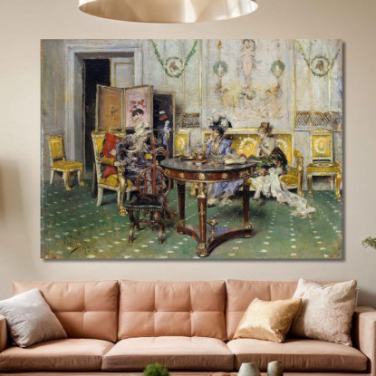 Pettegolezzo Giovanni Boldini gbd23 quadro stampato su tela