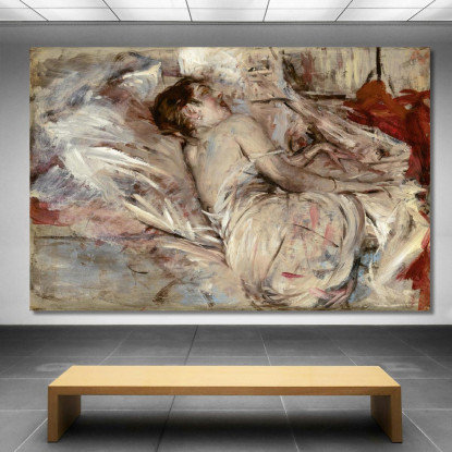 Nello Studio Dell'Artista Giovanni Boldini gbd27 quadro stampato su tela