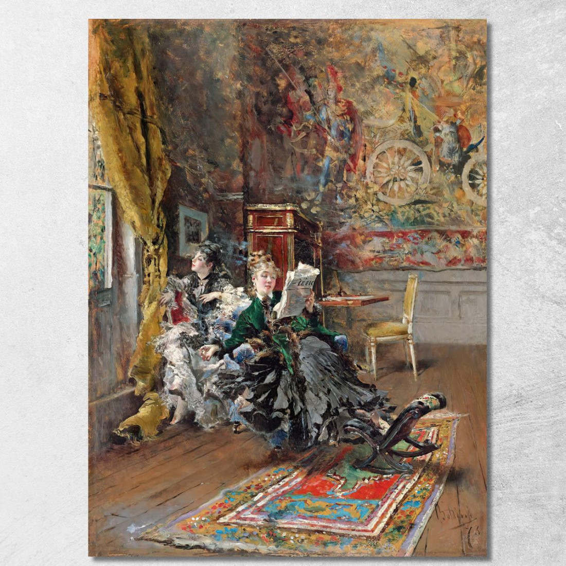 I Parigini Giovanni Boldini gbd37 quadro stampato su tela I Parigini Giovanni Boldini gbd37 quadro stampato su tela