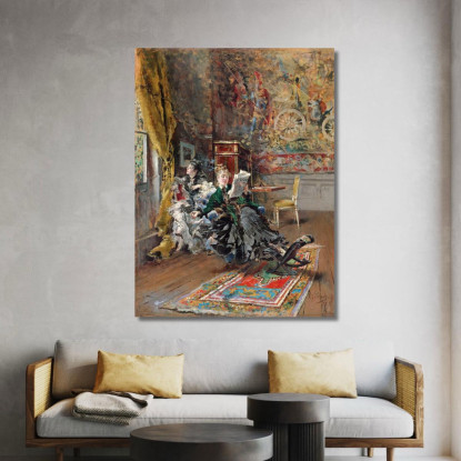 I Parigini Giovanni Boldini gbd37 quadro stampato su tela