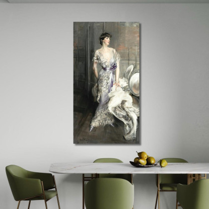 Ritratto Di Celia Tobin Clark Giovanni Boldini gbd54 quadro stampato su tela