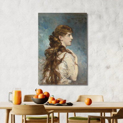 Ritratto Di Harriet Valentine Crocker Alexander Giovanni Boldini gbd60 quadro stampato su tela