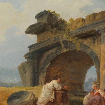 Archi In Rovina Hubert Robert hrb21 quadro stampato su tela