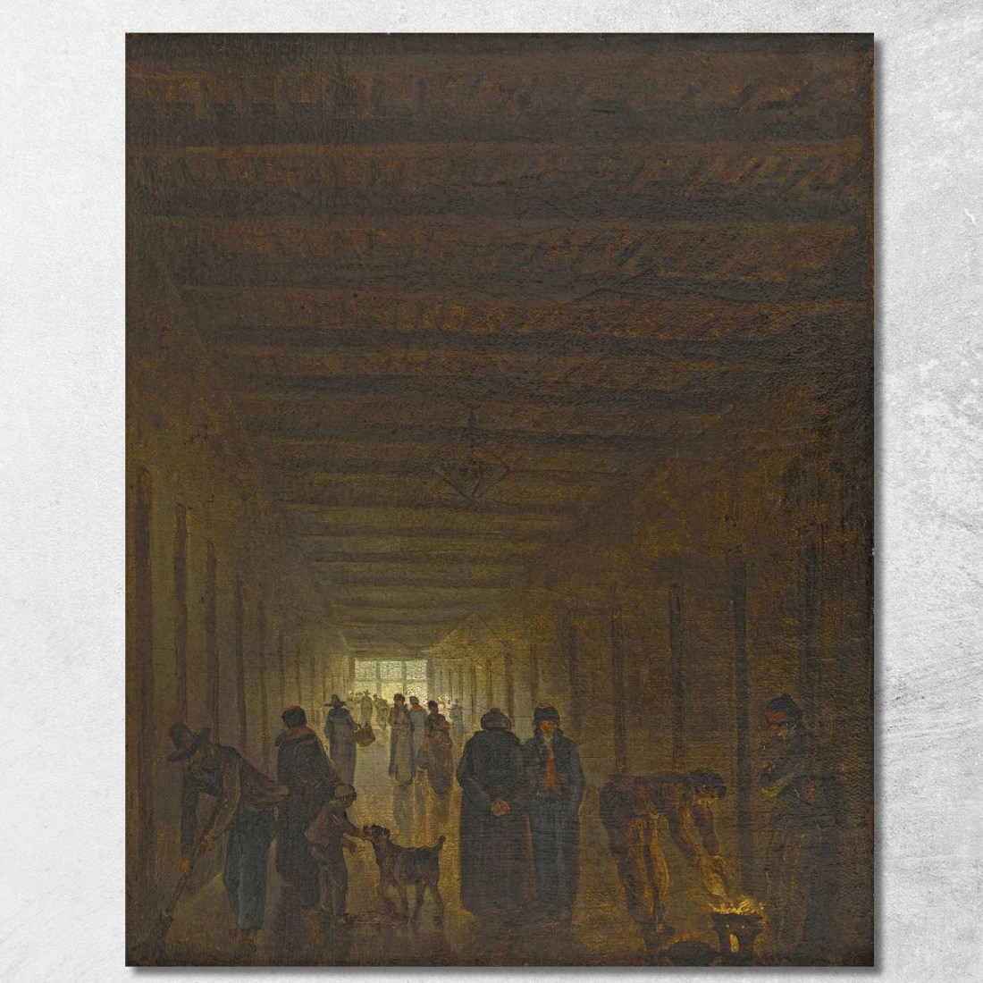 Corridoio Della Prigione Di Saint-Lazare Hubert Robert hrb30 quadro stampato su tela Corridoio Della Prigione Di Saint-Lazare Hubert Robert hrb30 quadro stampato su tela