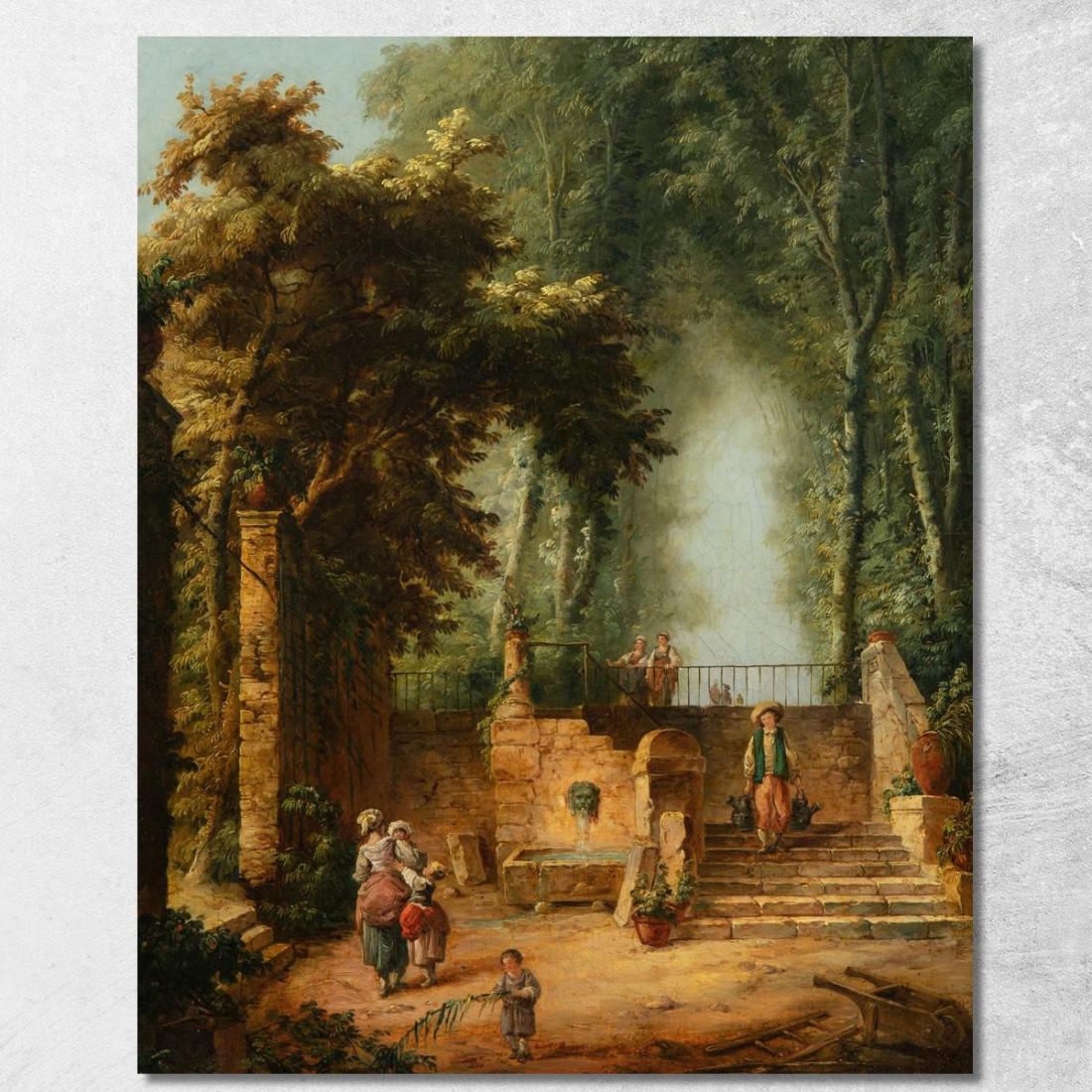 Fontana In Un Parco Hubert Robert hrb37 quadro stampato su tela Fontana In Un Parco Hubert Robert hrb37 quadro stampato su tela