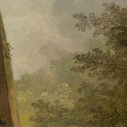 Monumento Del Giardino Hubert Robert hrb38 quadro stampato su tela
