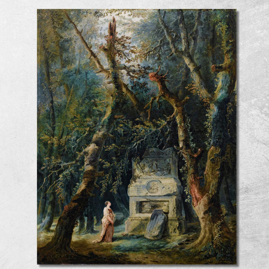 La Passeggiata Solitaria Hubert Robert hrb55 quadro stampato su tela La Passeggiata Solitaria Hubert Robert hrb55 quadro stampato su tela