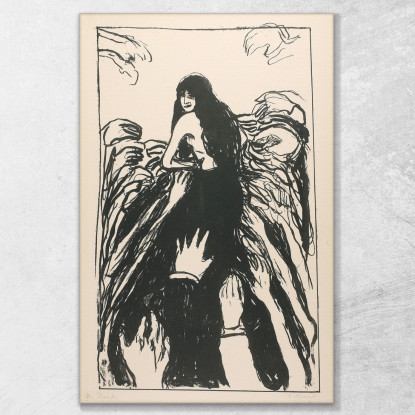Le Mani Edvard Munch em329 quadro stampato su tela