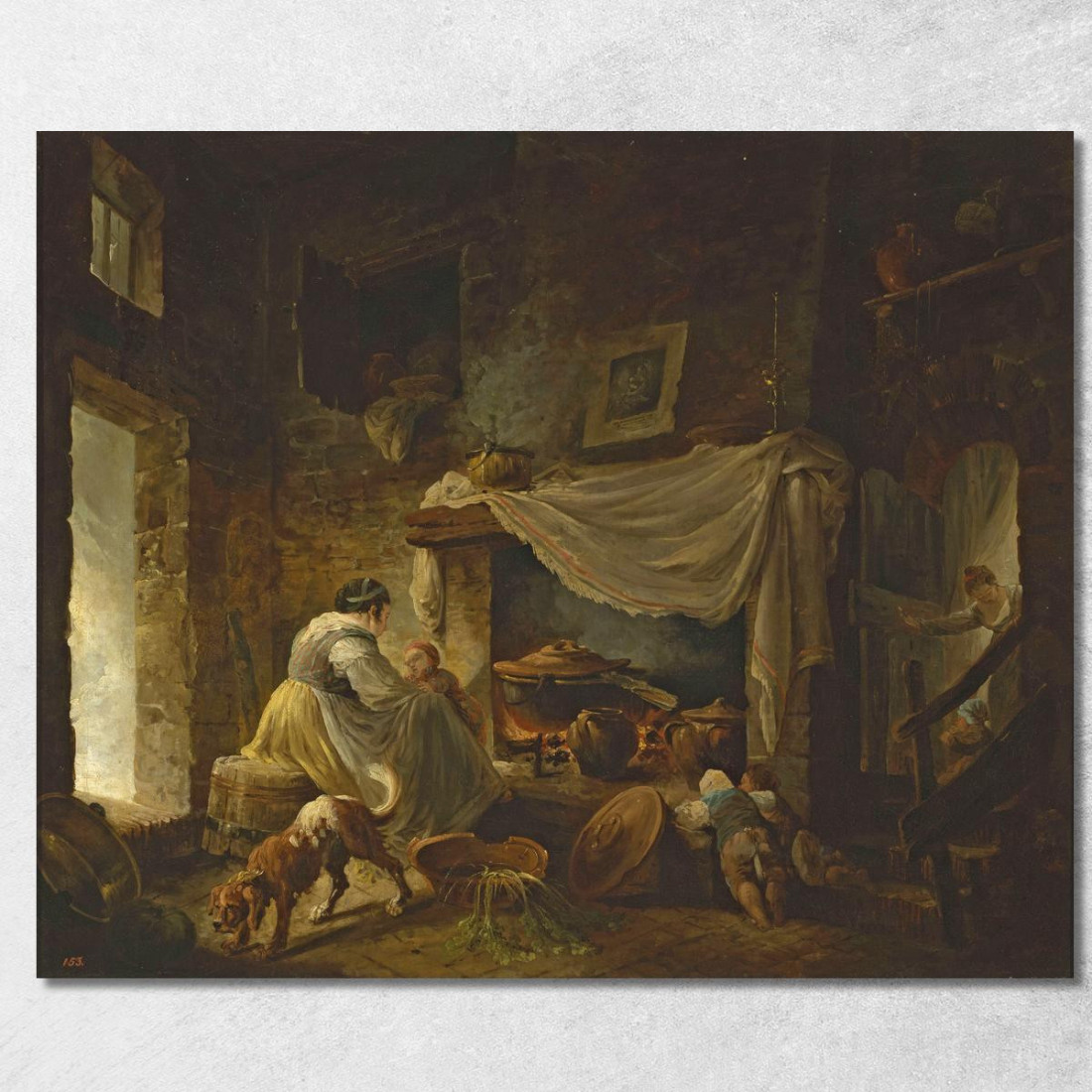 Cucina Contadina In Rovina Cucina Italiana Hubert Robert hrb77 quadro stampato su tela Cucina Contadina In Rovina Cucina Italiana Hubert Robert hrb77 quadro stampato su tela
