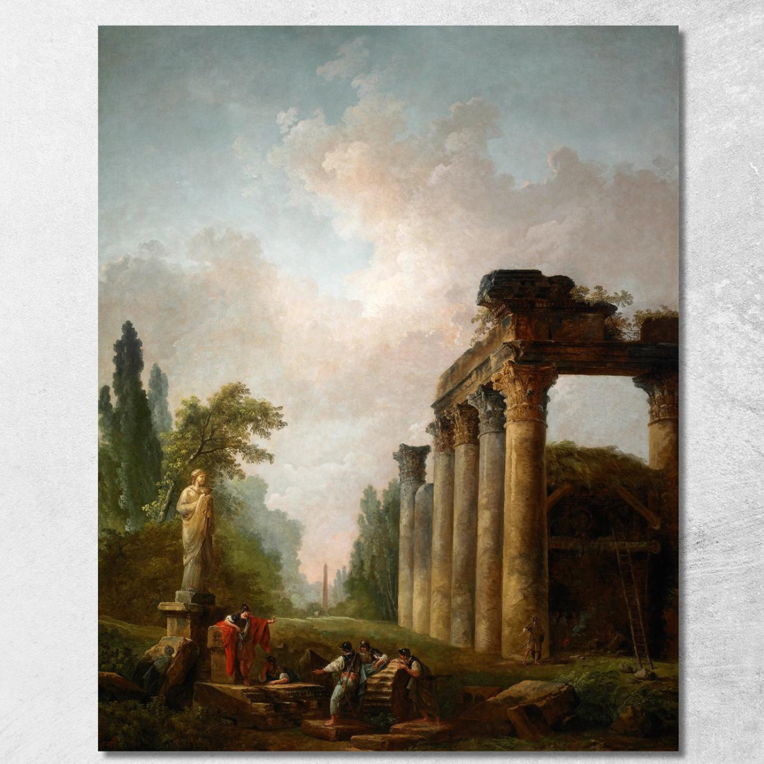 La Rovina Hubert Robert hrb112 quadro stampato su tela La Rovina Hubert Robert hrb112 quadro stampato su tela