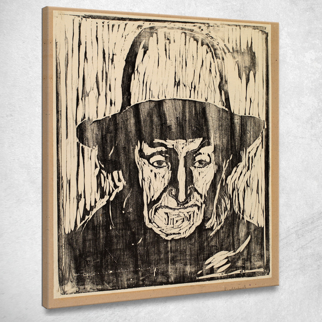 Il Vecchio Pescatore Edvard Munch em337 quadro stampato su tela Il Vecchio Pescatore Edvard Munch em337 quadro stampato su tela