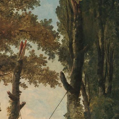 L'Altalena Hubert Robert hrb116 quadro stampato su tela