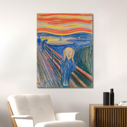 L'Urlo 2 Edvard Munch em339 quadro stampato su tela