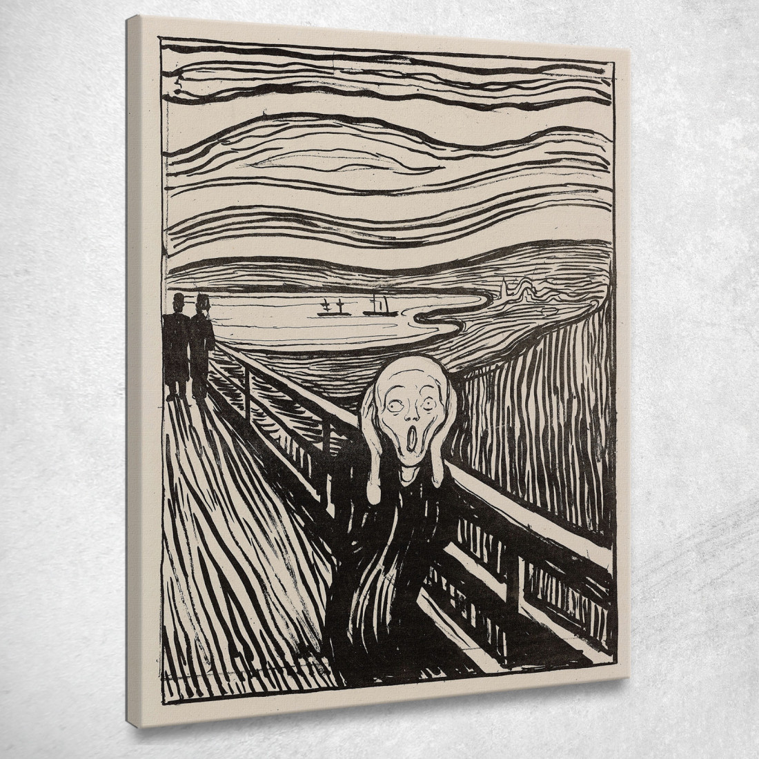 L'Urlo Edvard Munch em340 quadro stampato su tela L'Urlo Edvard Munch em340 quadro stampato su tela