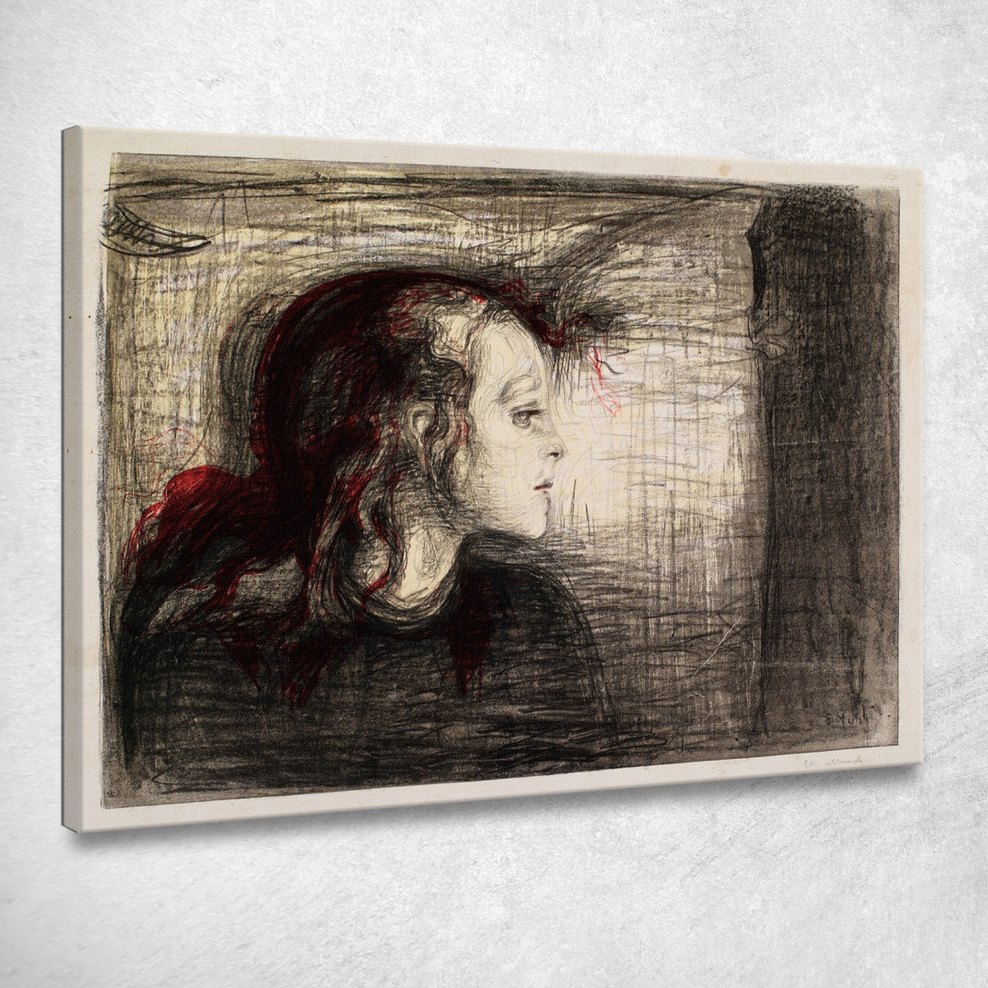 Il Bambino Malato 2 Edvard Munch em341 quadro stampato su tela Il Bambino Malato 2 Edvard Munch em341 quadro stampato su tela