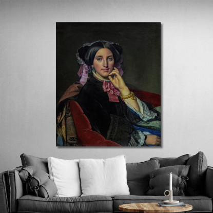 Ritratto Di Madame Gonse Jean Auguste Dominique Ingres jad35 quadro stampato su tela