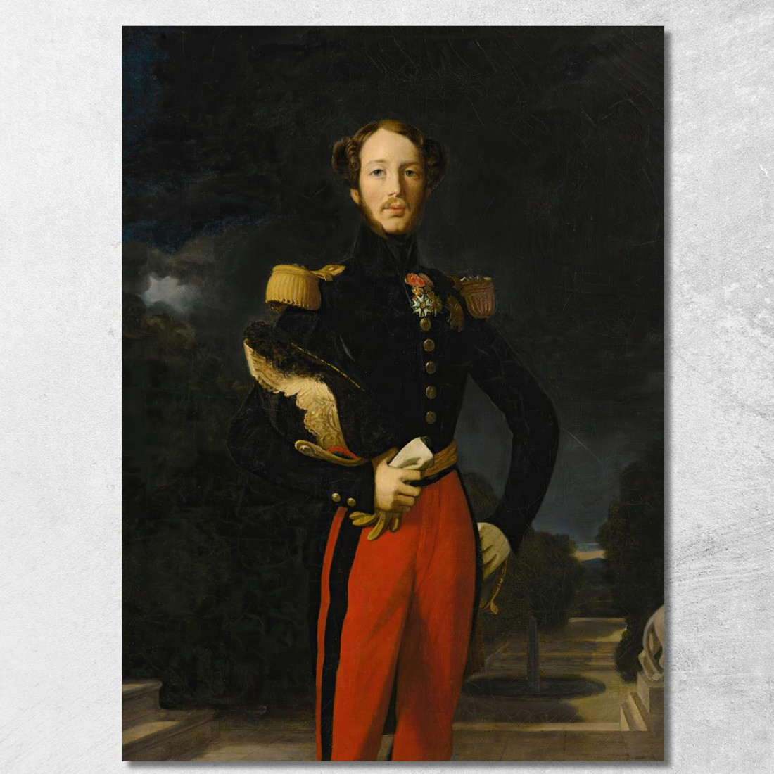 Ritratto Del Principe Ferdinando Filippo Duca D'Orléans Jean Auguste Dominique Ingres jad37 quadro stampato su tela Ritratto Del Principe Ferdinando Filippo Duca D'Orléans Jean Auguste Dominique Ingres jad37 quadro stampato su tela