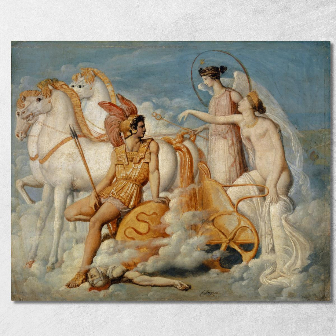 Venere Ferita Da Diomede Torna All'Olimpo Jean Auguste Dominique Ingres jad50 quadro stampato su tela Venere Ferita Da Diomede Torna All'Olimpo Jean Auguste Dominique Ingres jad50 quadro stampato su tela