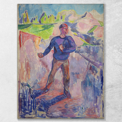 Il Seminatore Edvard Munch em347 quadro stampato su tela