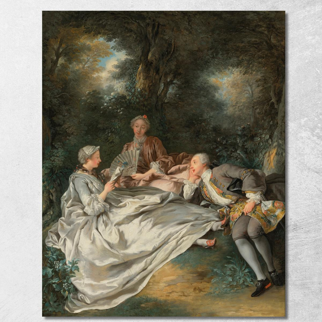 La Festa Della Lettura Jean-François de Troy jft37 quadro stampato su tela La Festa Della Lettura Jean-François de Troy jft37 quadro stampato su tela