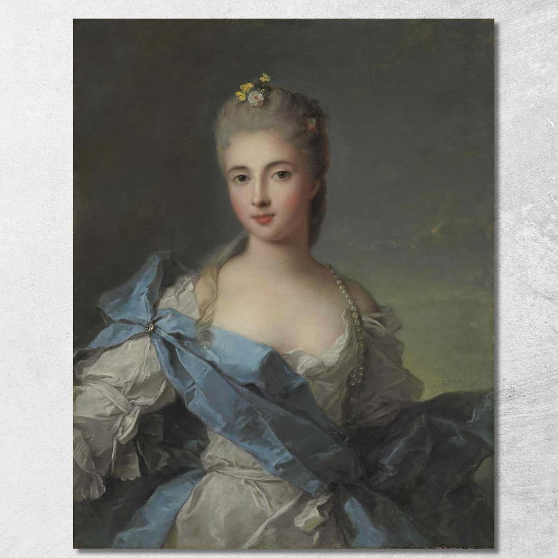 Ritratto Di Una Signora Jean-Marc Nattier jmn18 quadro stampato su tela Ritratto Di Una Signora Jean-Marc Nattier jmn18 quadro stampato su tela