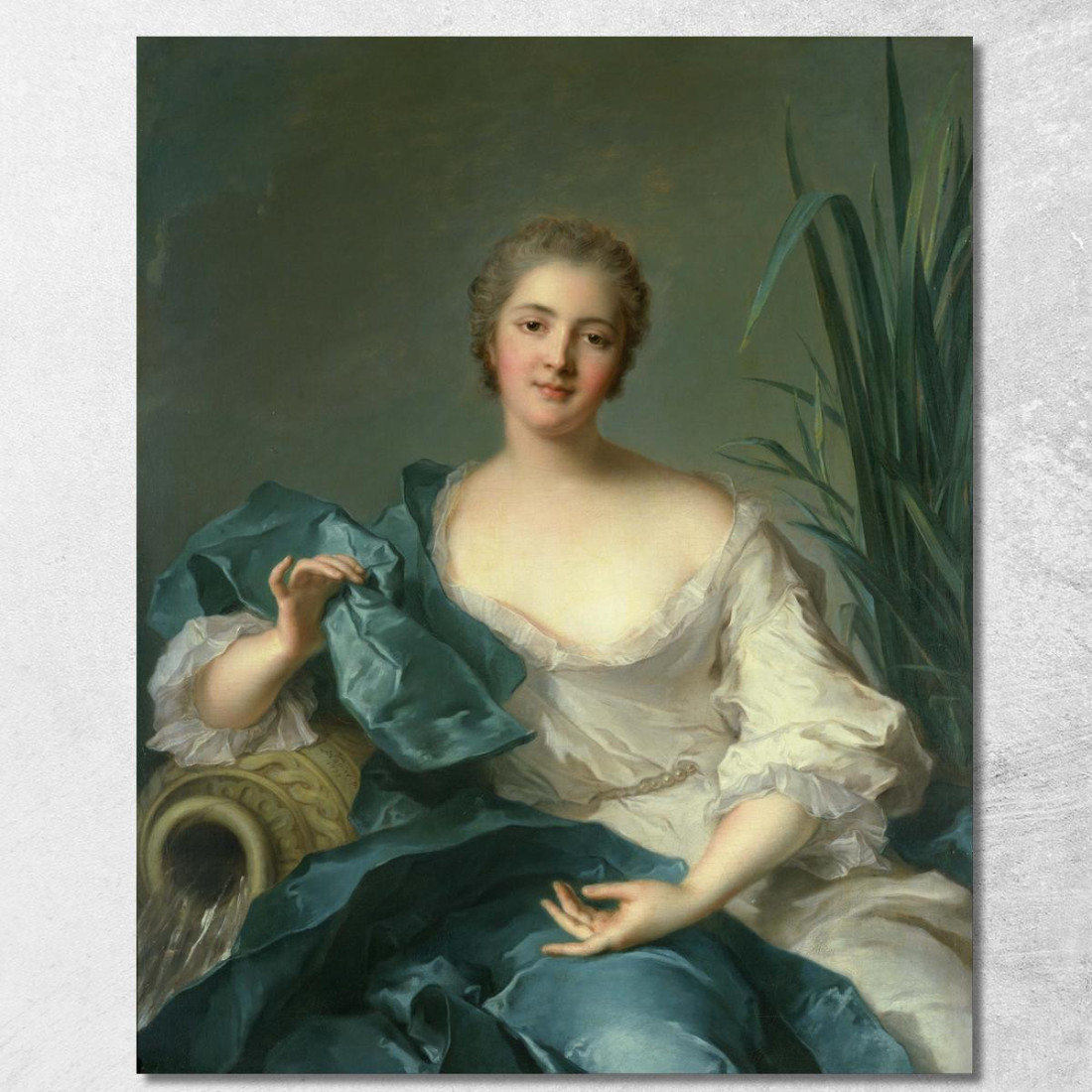 Ritratto Di Madame Marie-Henriette Berthelot De Pléneuf Jean-Marc Nattier jmn26 quadro stampato su tela Ritratto Di Madame Marie-Henriette Berthelot De Pléneuf Jean-Marc Nattier jmn26 quadro stampato su tela
