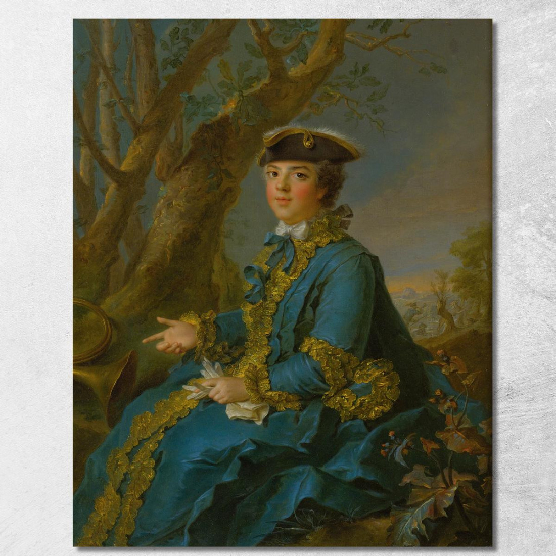 Ritratto Di Maria Luisa Elisabetta Di Francia Duchessa Di Parma Jean-Marc Nattier jmn29 quadro stampato su tela Ritratto Di Maria Luisa Elisabetta Di Francia Duchessa Di Parma Jean-Marc Nattier jmn29 quadro stampato su tela