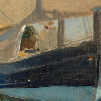 Barche Sulla Spiaggia Barche Da Pesca Sulla Spiaggia Valencia Joaquín Sorolla jsr8 quadro stampato su tela