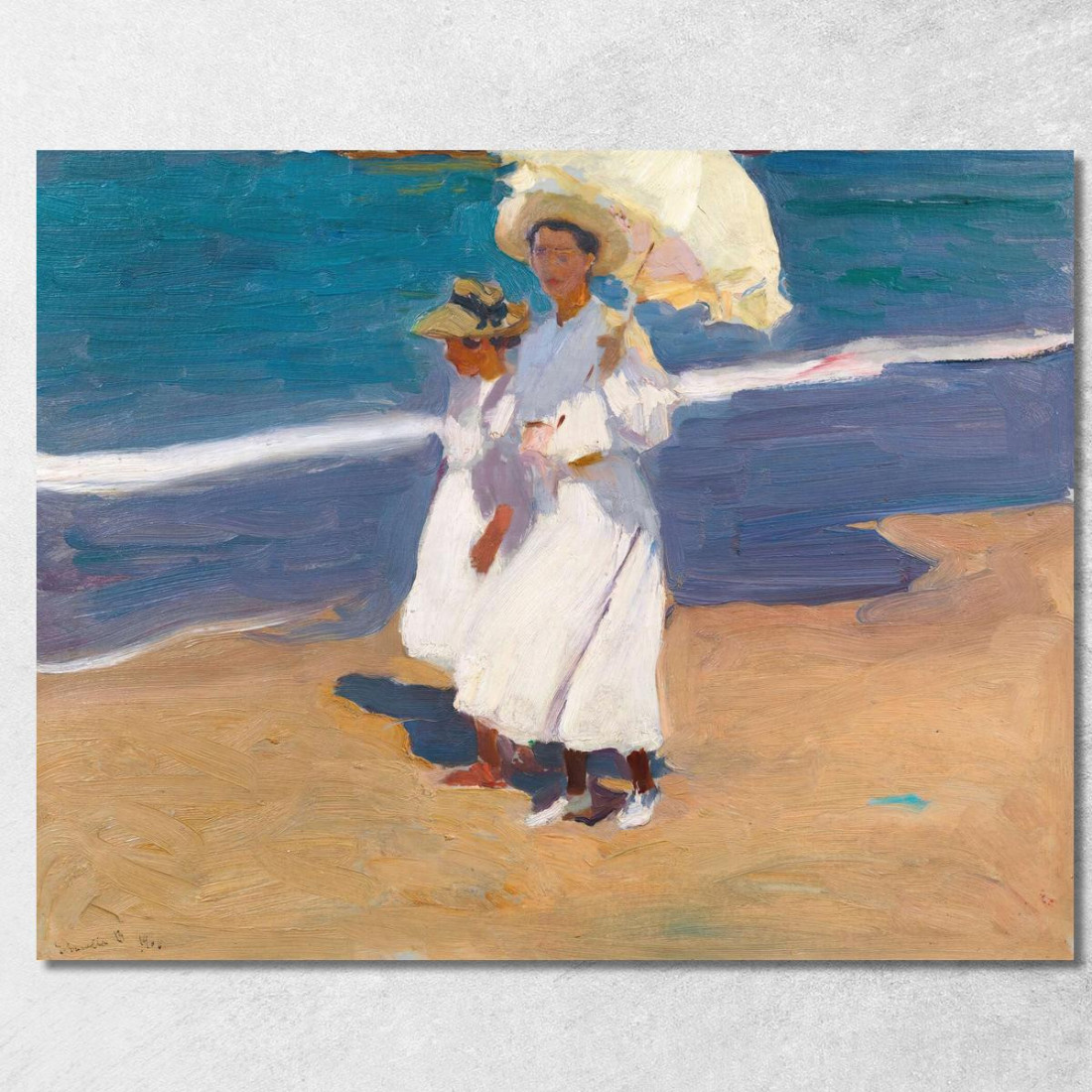 In Riva Al Mare Joaquín Sorolla jsr13 quadro stampato su tela In Riva Al Mare Joaquín Sorolla jsr13 quadro stampato su tela