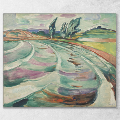 L'Onda Edvard Munch em358 quadro stampato su tela