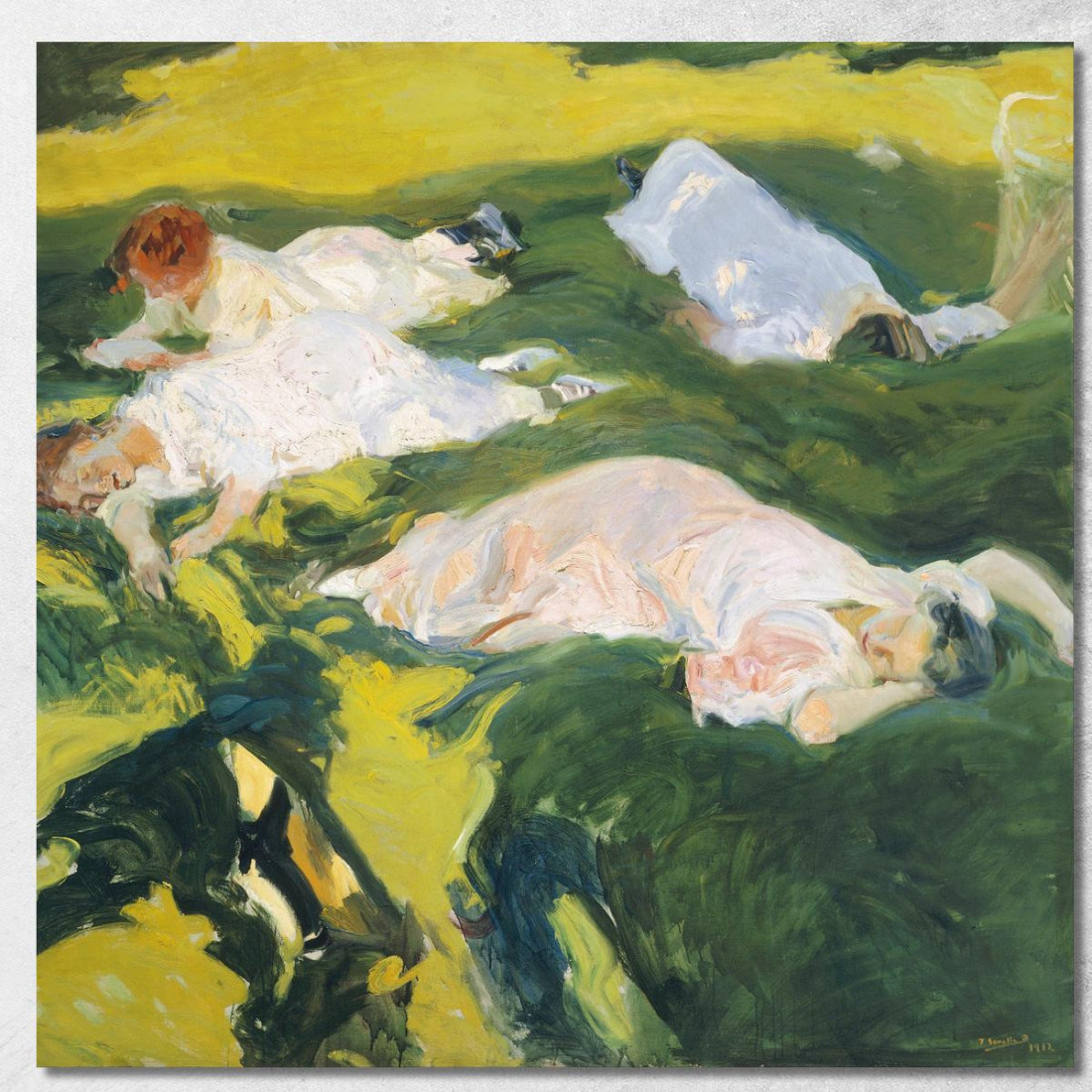 La Siesta Joaquín Sorolla jsr53 quadro stampato su tela La Siesta Joaquín Sorolla jsr53 quadro stampato su tela