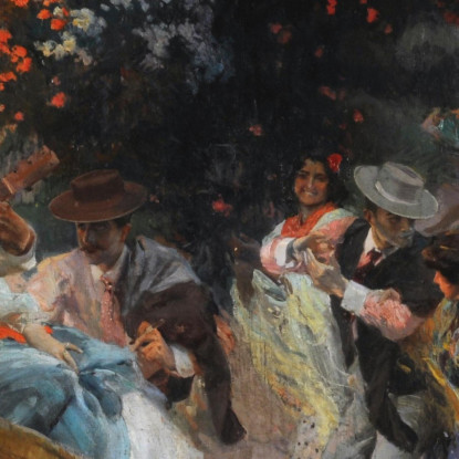 L'Ultima Copla Joaquín Sorolla jsr55 quadro stampato su tela