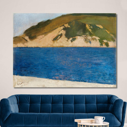 Monte Ulía San Sebastián Joaquín Sorolla jsr62 quadro stampato su tela