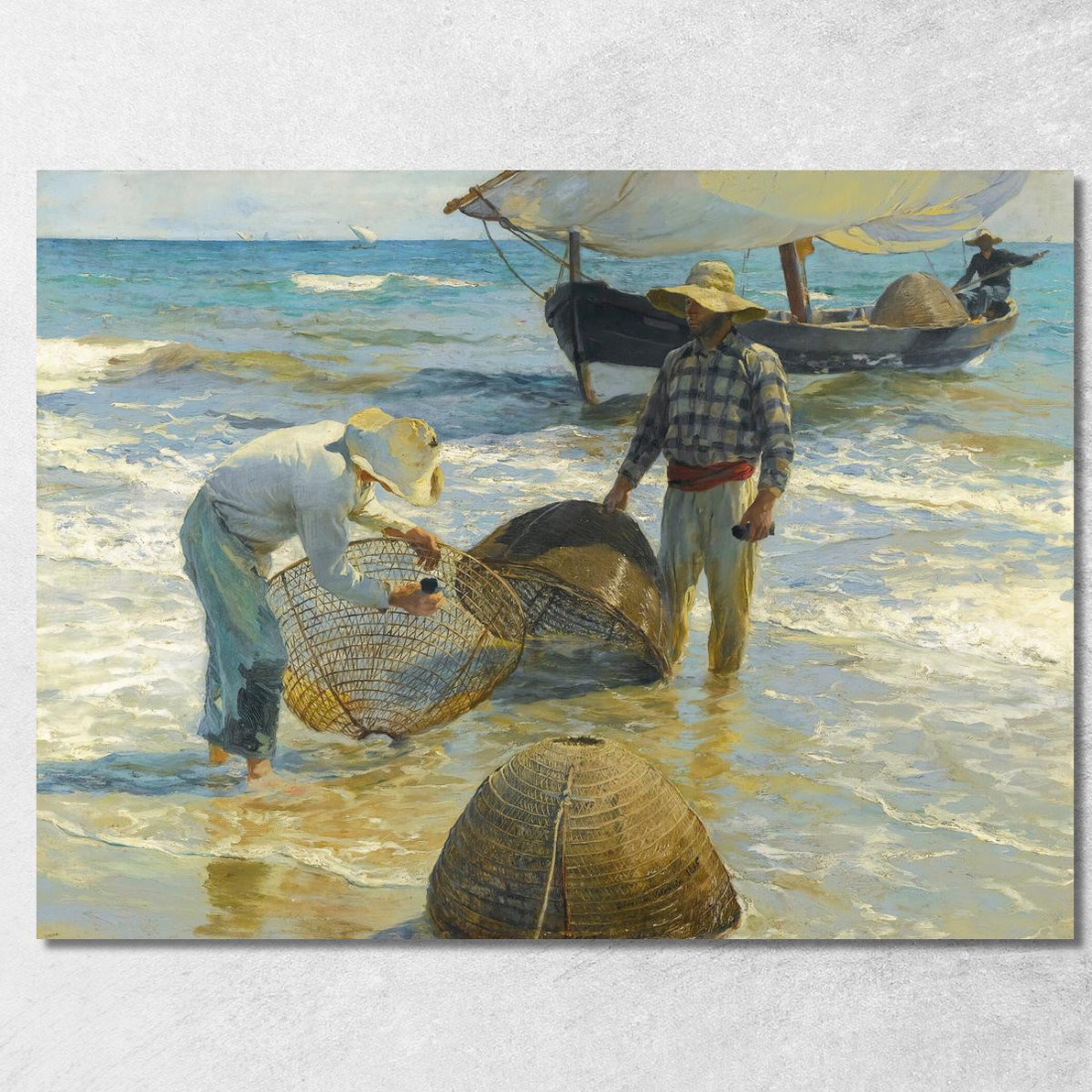 Pescatori Valenciani Pescatori Valenciani Joaquín Sorolla jsr76 quadro stampato su tela Pescatori Valenciani Pescatori Valenciani Joaquín Sorolla jsr76 quadro stampato su tela