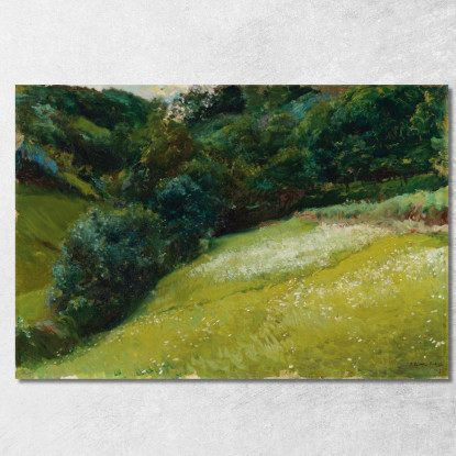 Prado De Asturias Campo San Esteban De Pravia Nelle Asturie San Esteban De Pravia Joaquín Sorolla jsr88 quadro stampato su tela