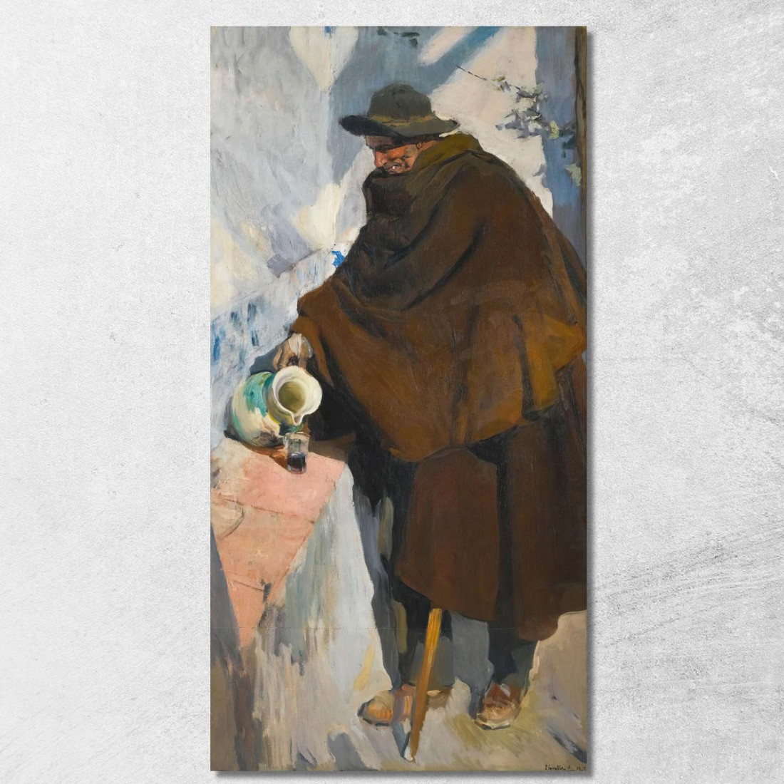 Vecchio Castigliano Servire Vino Il Vecchio Di Castiglia Joaquín Sorolla jsr118 quadro stampato su tela Vecchio Castigliano Servire Vino Il Vecchio Di Castiglia Joaquín Sorolla jsr118 quadro stampato su tela